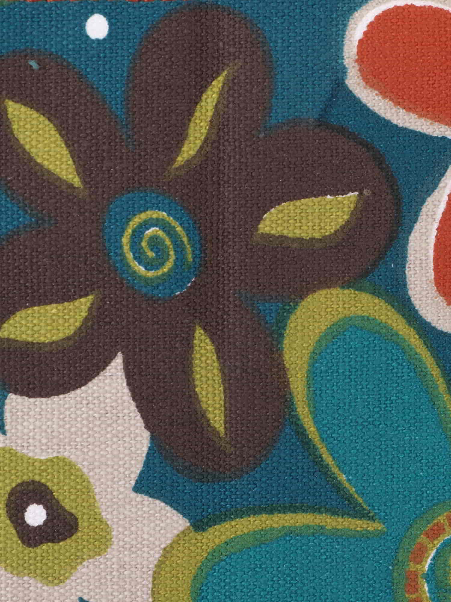 Rangoli Cotton Canvas Floral Printed Tote Bag