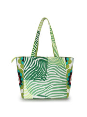Eco-Friendly Cotton Canvas Floral Printed Handheld Bag