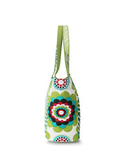 Eco-Friendly Cotton Canvas Floral Printed Handheld Bag