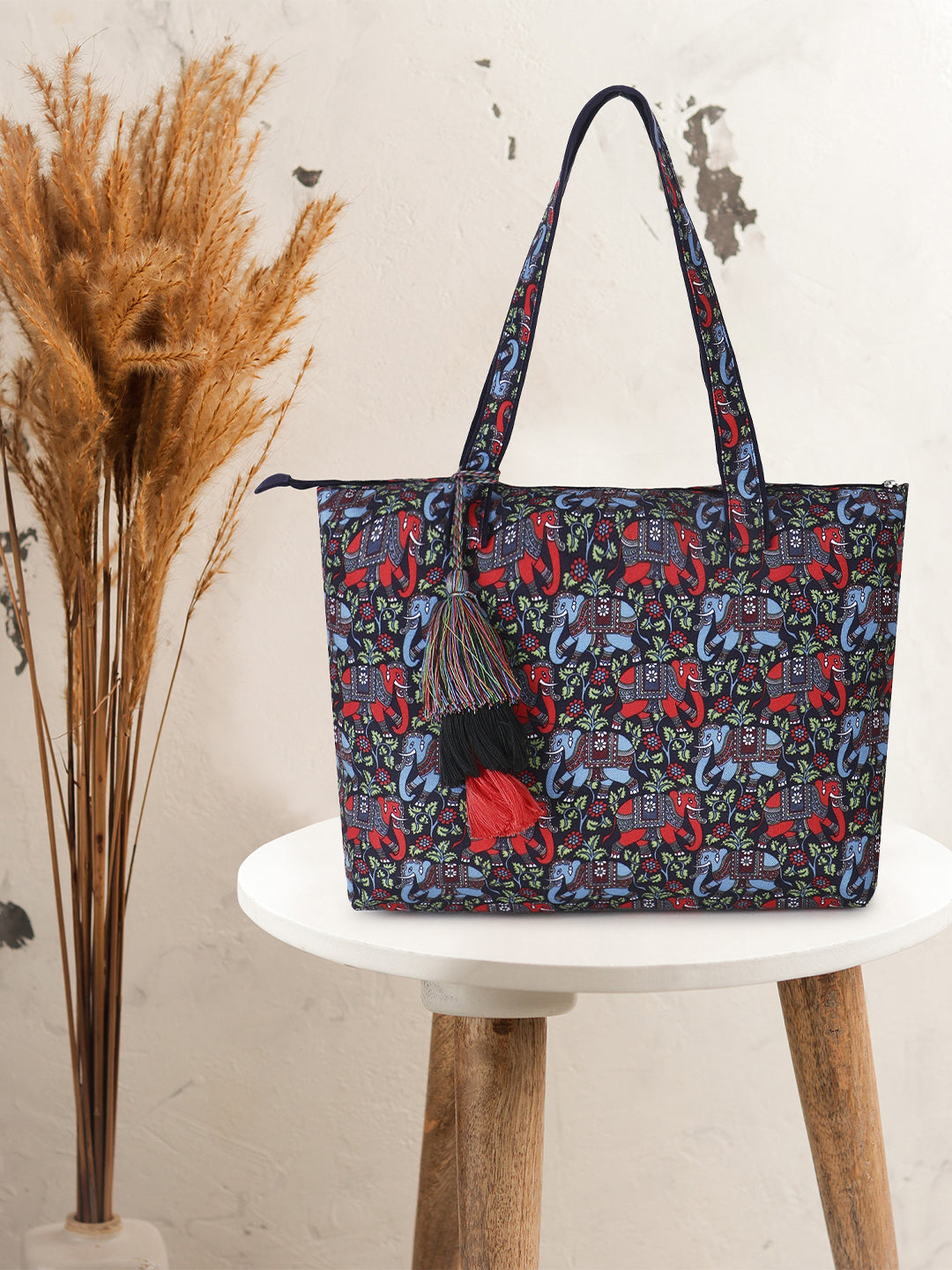 Mandala Digital Printed Canvas Tote Bag