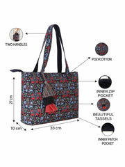 Mandala Digital Printed Canvas Tote Bag