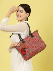 Mandala Digital Printed Canvas Tote Bag