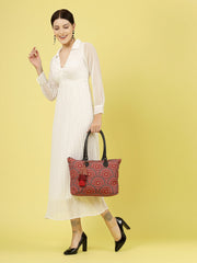 Mandala Digital Printed Canvas Tote Bag
