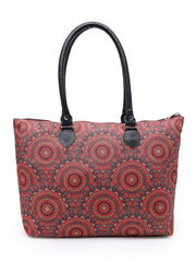 Mandala Digital Printed Canvas Tote Bag