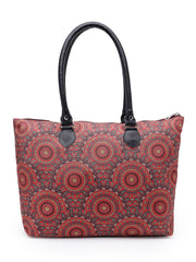 Mandala Digital Printed Canvas Tote Bag