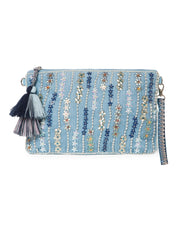 Glid Corduroy Floral Sequined Sling Bag