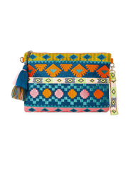 Tribal Acrylic Jacquard Ethnic Motifs Embroidered Sling Bag