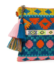 Tribal Acrylic Jacquard Ethnic Motifs Embroidered Sling Bag