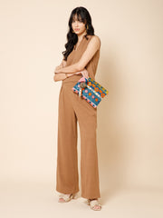 Tribal Acrylic Jacquard Ethnic Motifs Embroidered Sling Bag