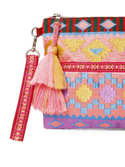 Tribal Acrylic Jacquard Ethnic Motifs Embroidered Sling Bag