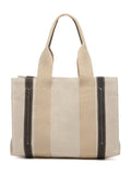 Sisal Solid Cotton Jute & Leather Handheld Bag