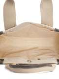 Sisal Solid Cotton Jute & Leather Handheld Bag