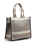 Tribal Jacquard Cotton Canvas Handheld Bag