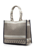 Tribal Jacquard Cotton Canvas Handheld Bag