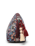 Floral Digital Printed Poly Canvas Smart Casual Vanity Bag