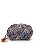 Floral Digital Printed Poly Canvas Smart Casual Vanity Bag