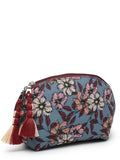 Floral Digital Printed Poly Canvas Smart Casual Vanity Bag