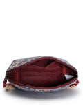 Floral Digital Printed Poly Canvas Smart Casual Vanity Bag