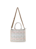 Tribal Jacquard Cotton Canvas Klim Self Design Handheld Bag