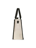Boho Jacquard Cotton Canvas Striped Self Design Handheld Bag