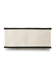 Boho Jacquard Cotton Canvas Striped Self Design Handheld Bag