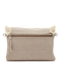 Boho Seashell Embellished Cotton Canvas Sling Bag