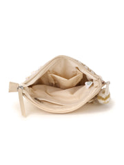 Boho Faux Silk Floral Embroidered Sling Bag