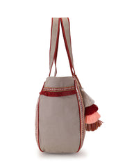 Geomat Cotton Acrylic Jaquard Striped Jacquard Tote Bag