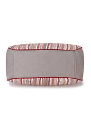 Geomat Cotton Acrylic Jaquard Striped Jacquard Tote Bag