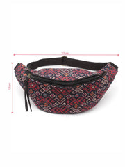 Tribal Ethnic Motifs Printed Polycotton Waist Pouch