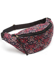 Tribal Ethnic Motifs Printed Polycotton Waist Pouch