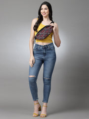 Tribal Ethnic Motifs Printed Polycotton Waist Pouch