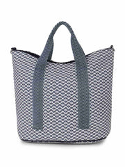Boho Cotton Canvas Jaquard Diamond Jacquard Handheld Bag