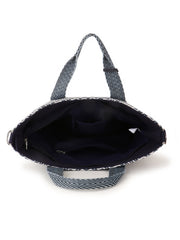 Boho Cotton Canvas Jaquard Diamond Jacquard Handheld Bag