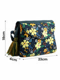 Rangoli Floral Printed Polycotton Sling Bag