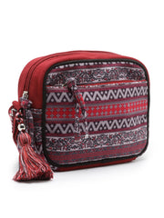 Rangoli Ethnic Motifs Printed Cotton Canvas Sling Bag