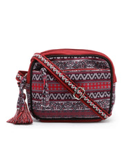 Rangoli Ethnic Motifs Printed Cotton Canvas Sling Bag