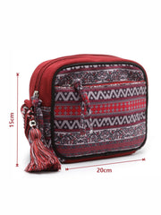 Rangoli Ethnic Motifs Printed Cotton Canvas Sling Bag
