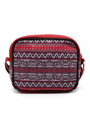 Rangoli Ethnic Motifs Printed Cotton Canvas Sling Bag