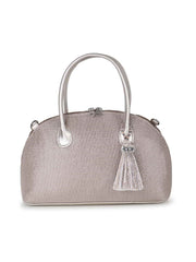 Classic Cotton Lurex Diamond Jacquard Handheld Bag