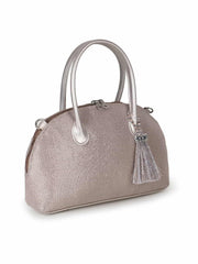 Classic Cotton Lurex Diamond Jacquard Handheld Bag