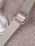 Classic Cotton Lurex Diamond Jacquard Handheld Bag