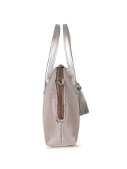 Classic Cotton Lurex Diamond Jacquard Handheld Bag