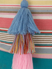 Eco- friendly Cotton Canvas Striped Jacquard Tote Bag