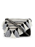 Geomat Striped Jacquard Cotton Canvas Sling Bag