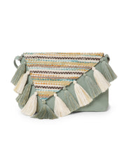 Geomat Cotton Striped Jacquard Sling Bag