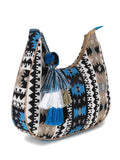 Tribal Cotton Canvas Jaquard Geometric Jacquard Sling Bag