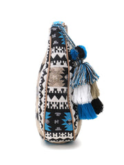 Tribal Cotton Canvas Jaquard Geometric Jacquard Sling Bag