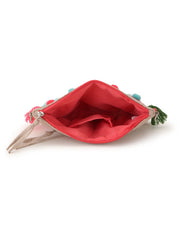 Boho Cotton Canvas Floral Embroidered Sling Bag