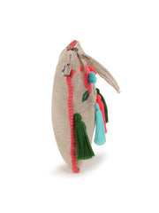 Boho Cotton Canvas Floral Embroidered Sling Bag